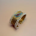 Gold Kundan fusion Bracelet - 6