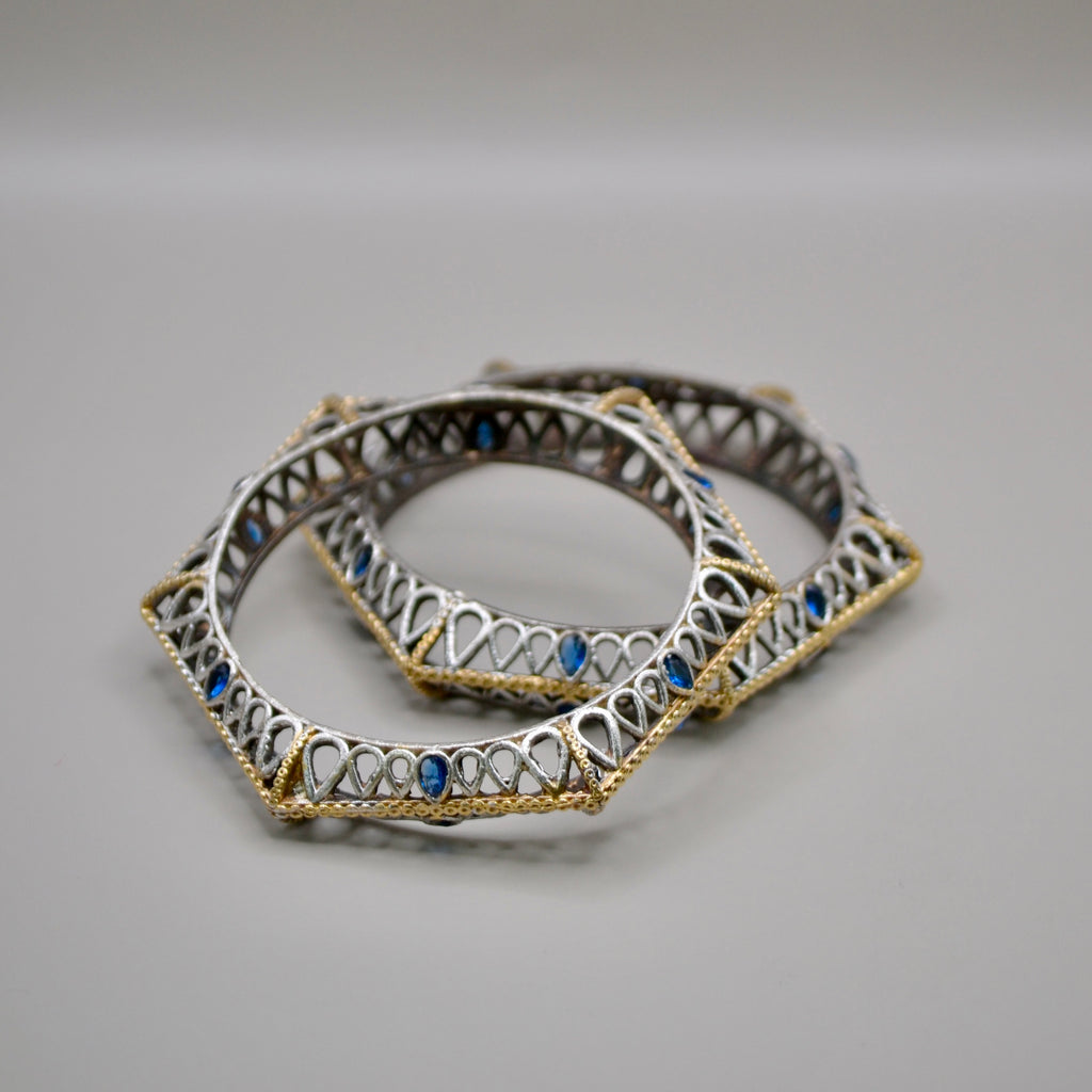 Dual Tone Kundan 2.6 size Kada set of 2