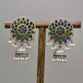VJ4068-Medium Size Mandala Stud Jhumkis