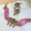 Radhe Krishna Polki Choker Necklace Set