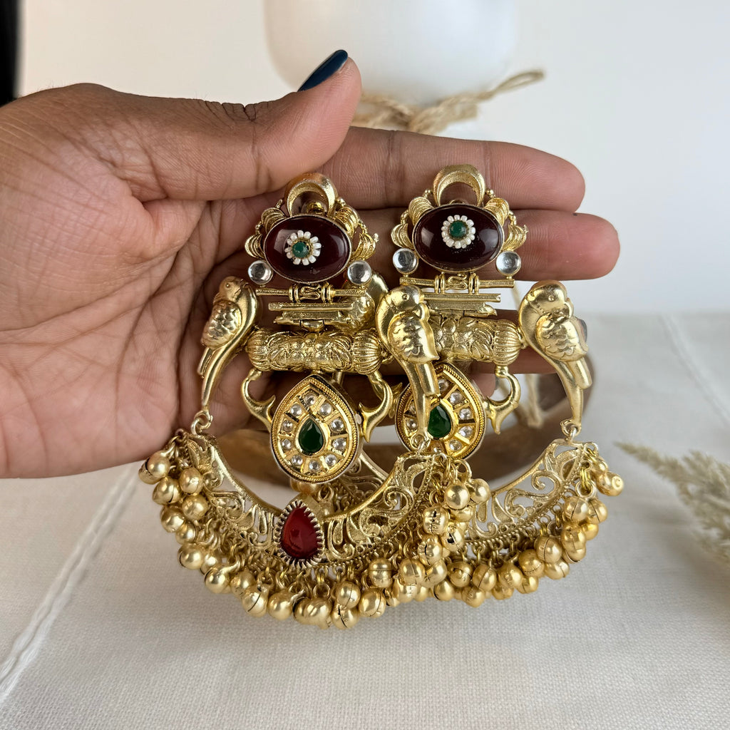 Kamya Kundan Fusion Chandbaali