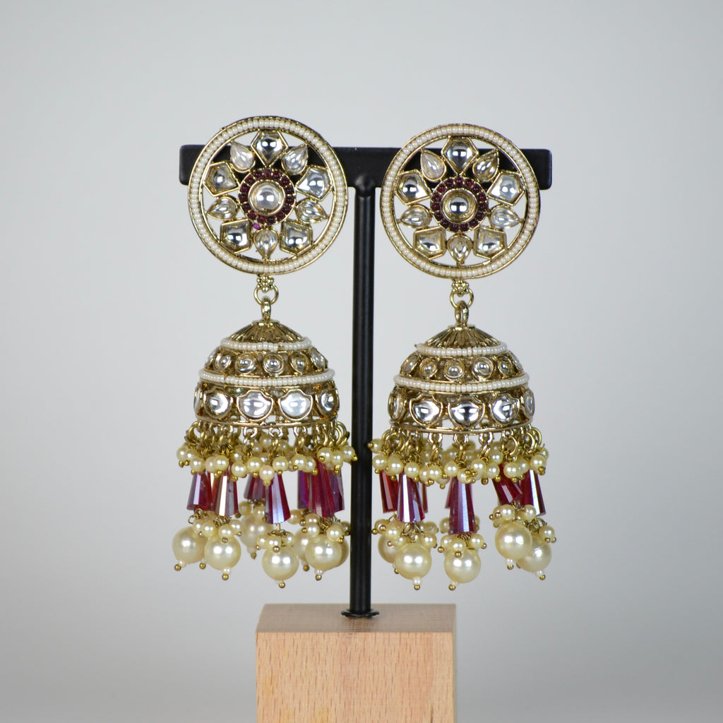 VARJ002-Polki Jhumkas